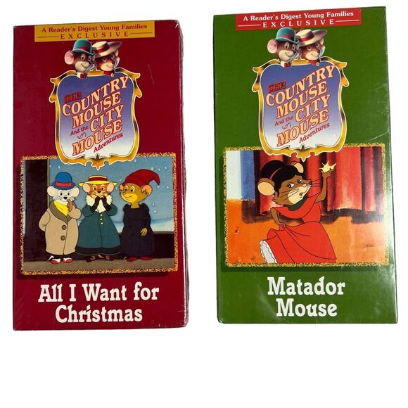 The Country Mouse And The City Mouse Adventures Set of 9 VHS Tapes Sealed Movies - Picture 2 of 15